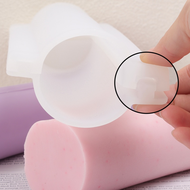 Soap Making Kit For Beginners - Uzun Kalp Şeklinde Silikon Sabun Kalıbı