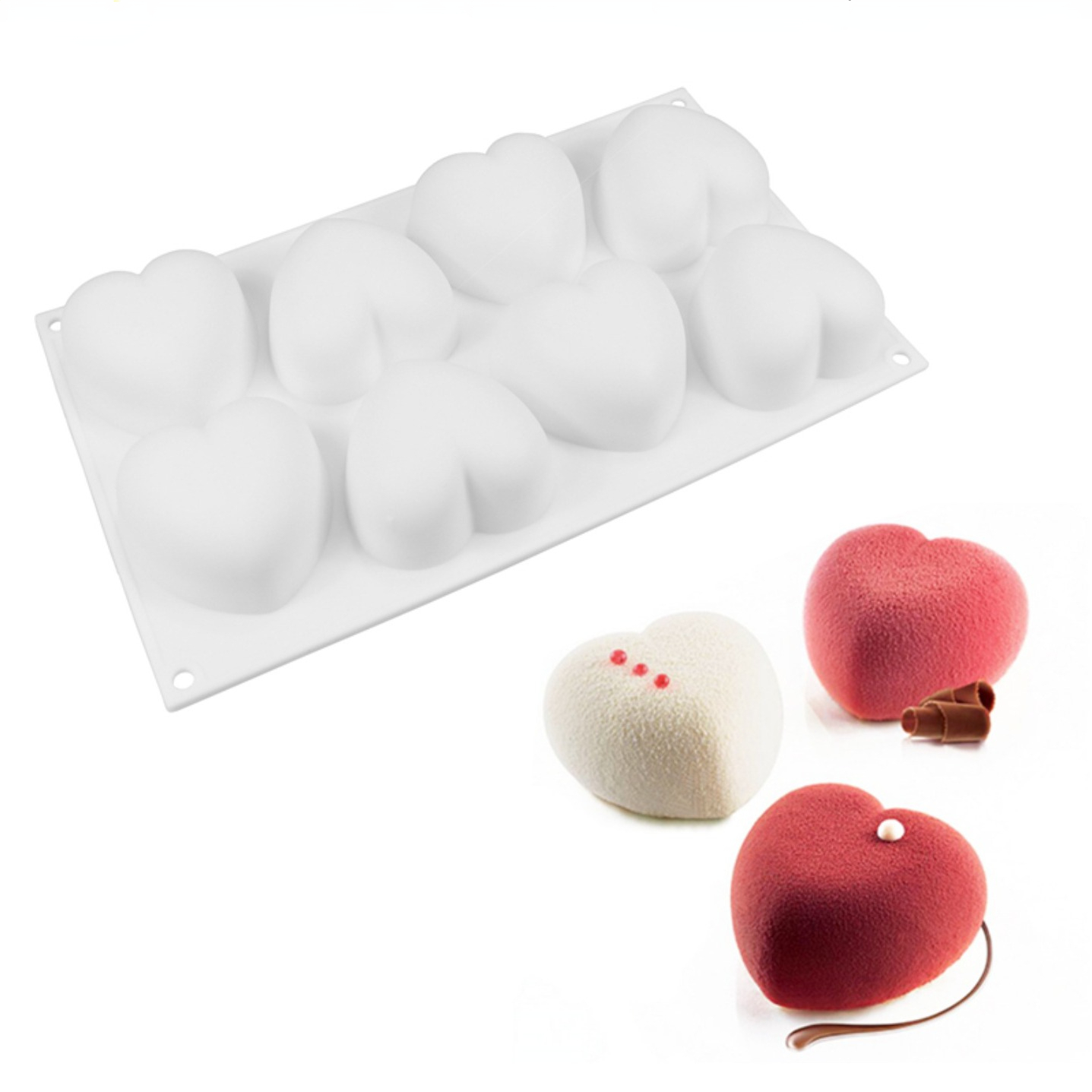 Soap Making Diy Kit - Aşk Kalp Silikon Sabun Kalıp El