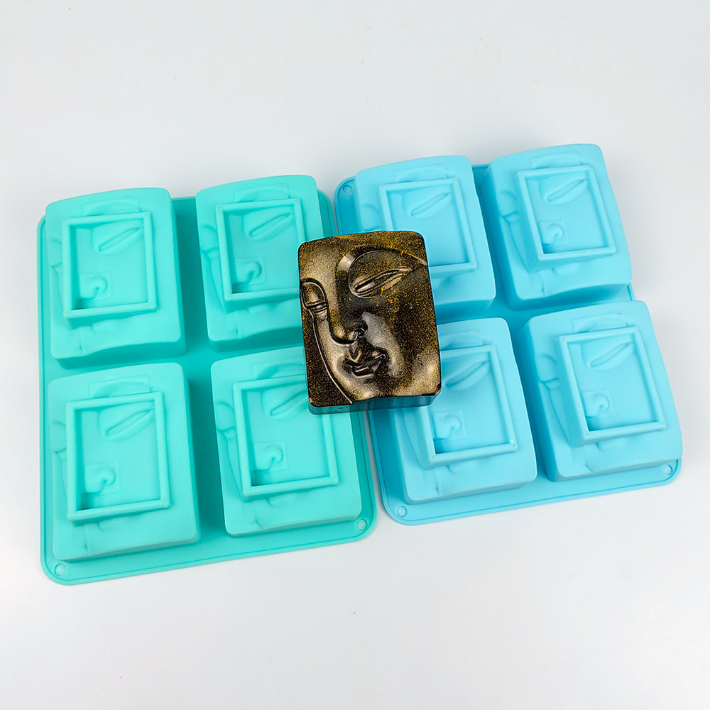 Soap Making Instructions - 4 delik dini portre sabun silikon