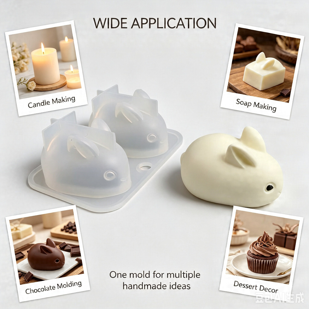 3D Mini Tavşan silikon kalıp G - Soap Making Instructions incelemesi ve fiyatı