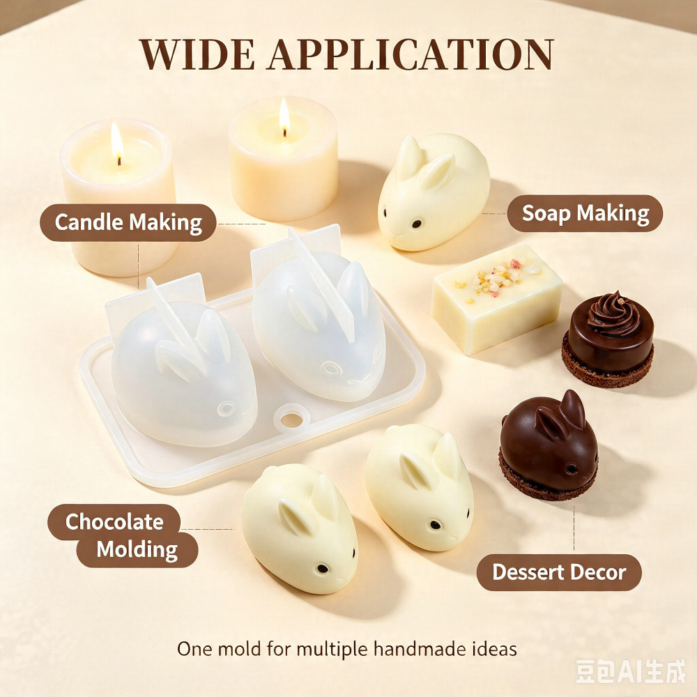 3D Mini Tavşan silikon kalıp G - Soap Making Instructions incelemesi ve fiyatı