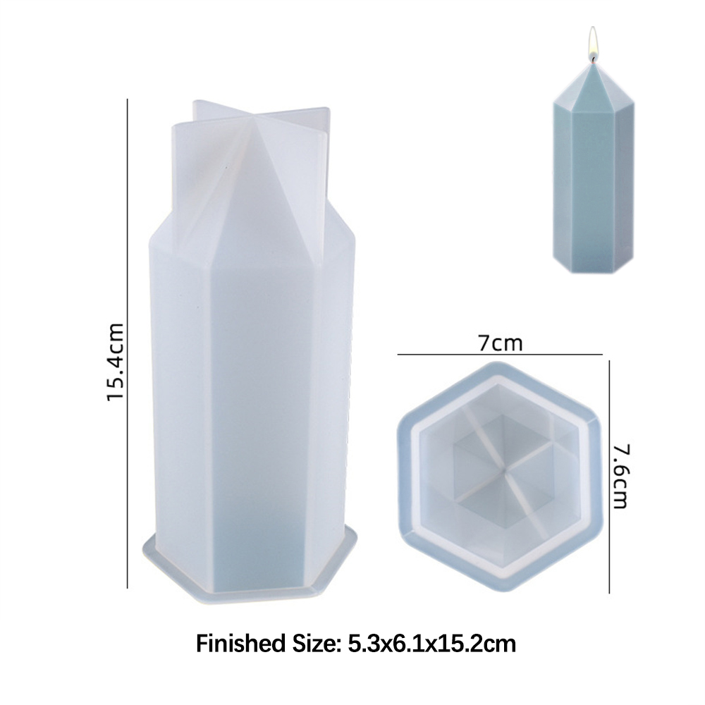 3D altıgen sütun mum kalıpları - Soap Making Diy Kit incelemesi ve fiyatı