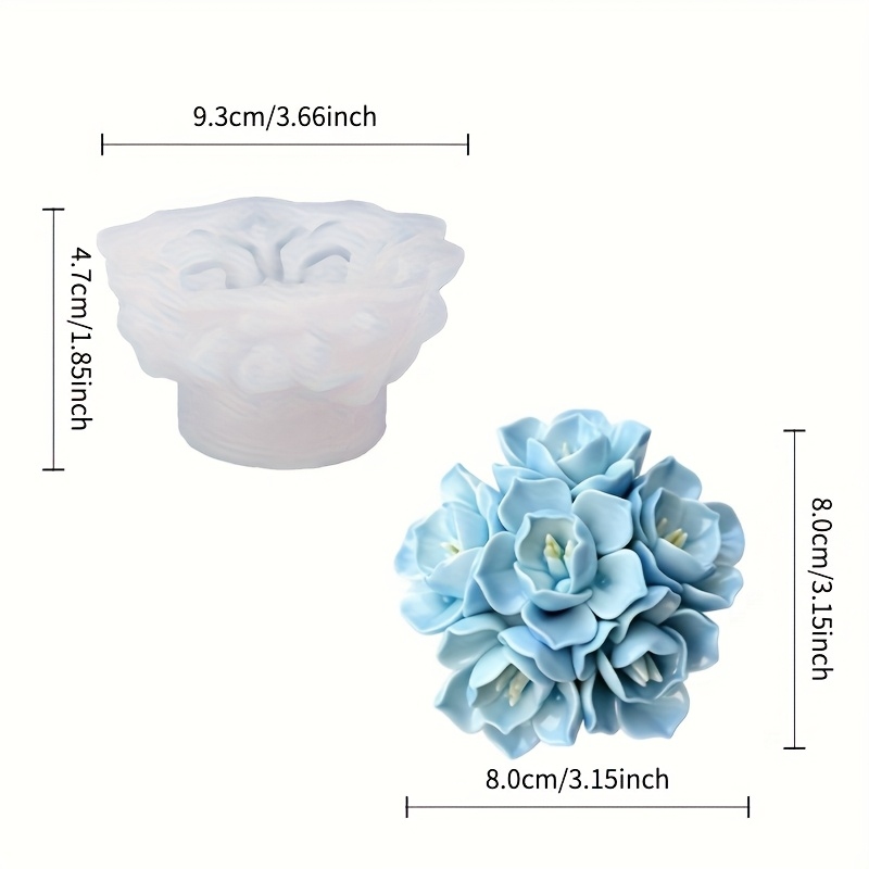1 adet Ortanca Mum Silikon Kal - Soap Making Instructions incelemesi ve fiyatı