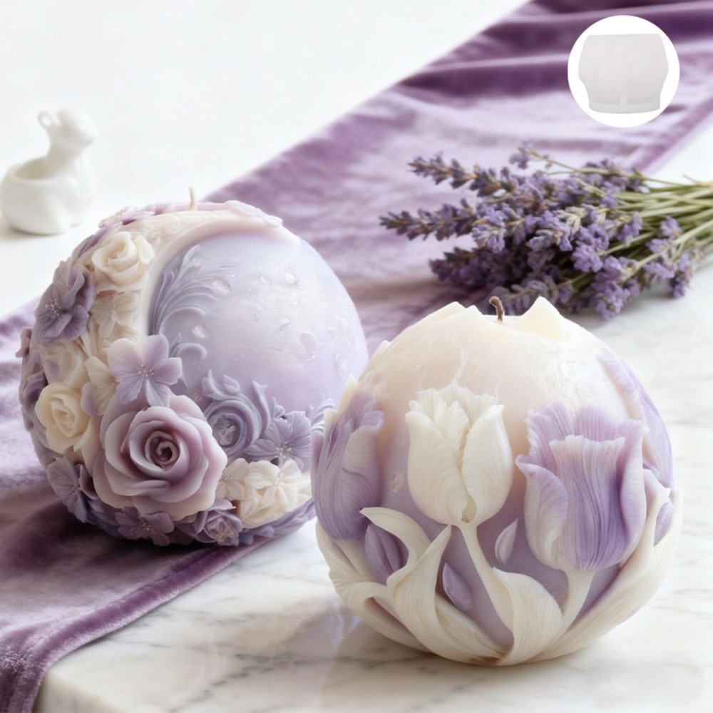 Ay Gülü Lale Topu Mum Silikon  - Soap Making Gifts incelemesi ve fiyatı