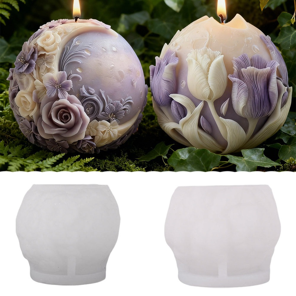 Ay Gülü Lale Topu Mum Silikon  - Soap Making Gifts incelemesi ve fiyatı