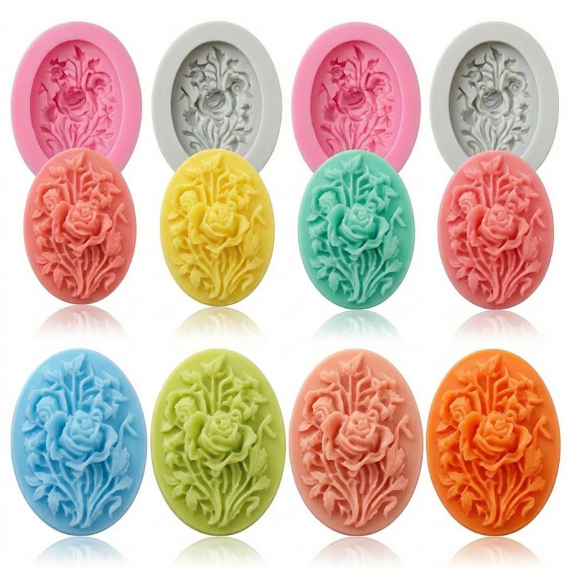 4 Çiçek şekilli silikon kalıp, - Soap Making Instructions incelemesi ve fiyatı