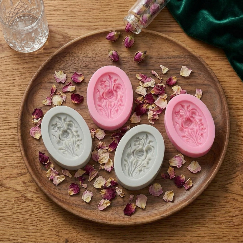 4 Çiçek şekilli silikon kalıp, - Soap Making Instructions incelemesi ve fiyatı